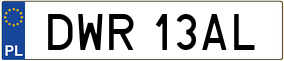 Truck License Plate